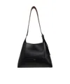 Jimmy Choo Diamond Structured Shoulder Bag With Metal Hardware In Black