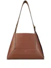 Jimmy Choo Mittelgrosse Diamond Schultertasche In Braun