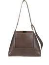 Jimmy Choo Medium Diamond Shoulder Bag In Brown