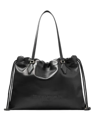 Jimmy Choo Medium Leather Tote Bag In Red