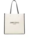 Jimmy Choo Medium N/s Tote Bag In Neutrals