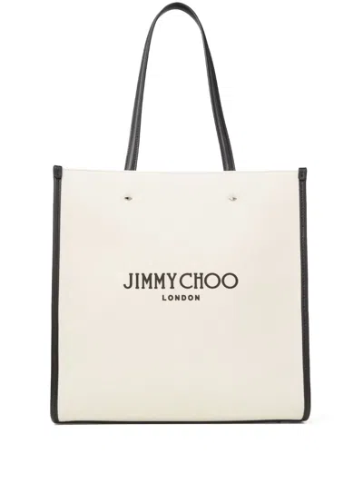 Jimmy Choo Medium N/s Tote Bag In Neutrals