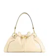 Jimmy Choo Medium Snake-print Bon Bon Cinch Bag In Sand