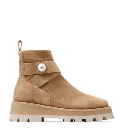 JIMMY CHOO MEENA SUEDE ANKLE BOOTS