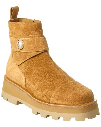 Jimmy Choo Meena Suede Boot In Beige
