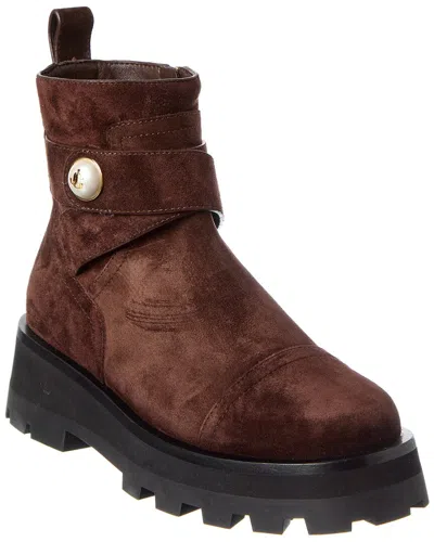 Jimmy Choo Meena Suede Boot In Brown
