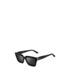 Jimmy Choo Megs/s Square-frame Sunglasses In Black