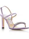 Jimmy Choo Meira 85 Patent Sandal In Purple