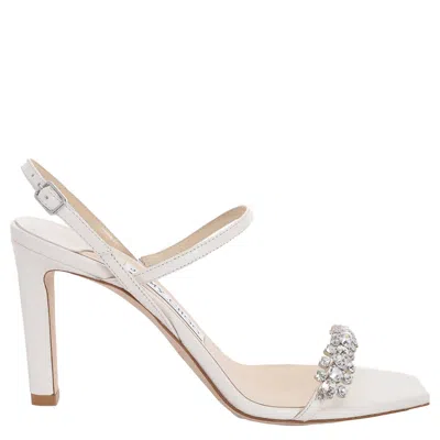 Jimmy Choo Meira 85 Leather Sandals In Multi
