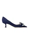 Jimmy Choo Melva Dorsay Pointed Heels In Black
