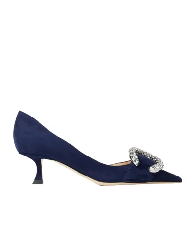 Jimmy Choo Melva Dorsay Pointed Heels In Black