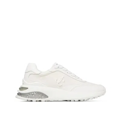 Jimmy Choo Memphis Lace Up Trainers In White