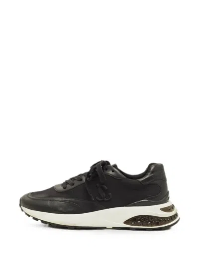Pre-owned Jimmy Choo Memphis Sneakers In Black