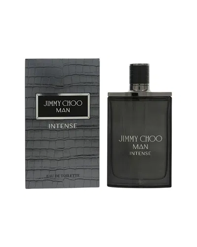 Jimmy Choo Men's 3.3oz  Man Intense Eau De Toilette In Transparent