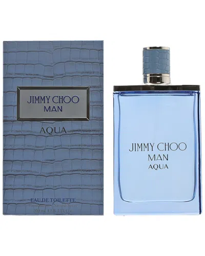 Jimmy Choo Men's 3.4oz Aqua Man Edt In Blue