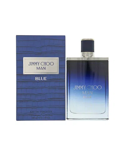 Jimmy Choo Men's 3.4oz Blue Edt Spray In Transparent