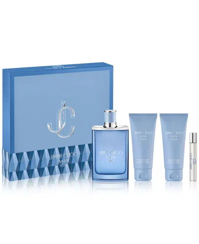 Jimmy Choo Men's 4-pc. Man Aqua Eau De Toilette Gift Set In No Color