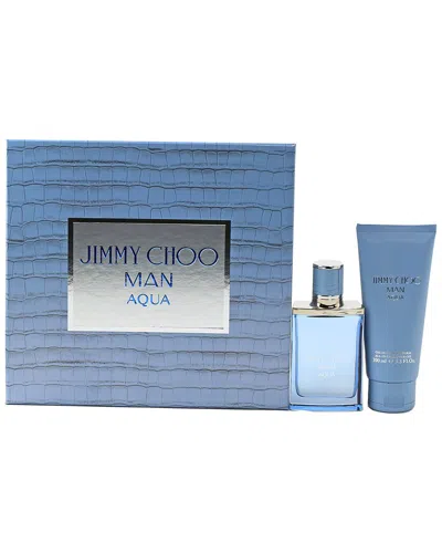 Jimmy Choo Men's Aqua 2pc Set In White