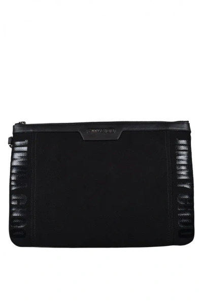 Jimmy Choo Men Derek Clutch Bag In Black