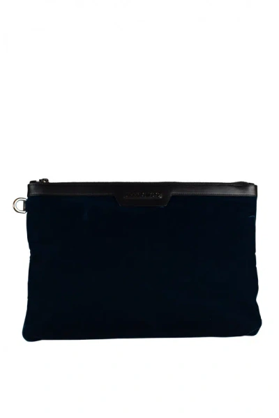 Jimmy Choo Ring Velvet Clutch Bag In Red