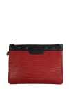 Jimmy Choo Men Derek Clutch Bag In Red