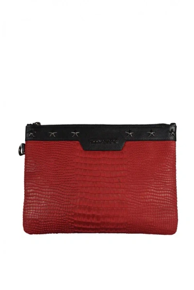 Jimmy Choo Men Derek Clutch Bag In Red