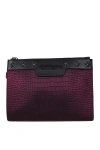 Jimmy Choo Men Derek Clutch Bag In Red