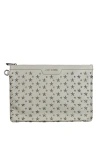 Jimmy Choo Men Derek Clutch Bag In Gray