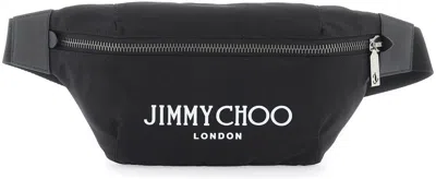 Jimmy Choo Men's Finsley Belt Bag In Blacklattegunmetal
