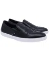 Jimmy Choo Men's Leather Grove Star-embossed Slip-on Sneaker (authentic Pre-  Loved) In Blue