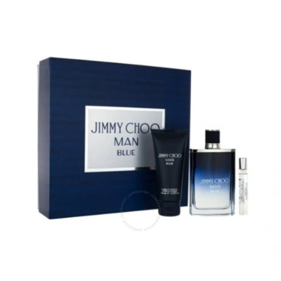 Jimmy Choo Men's Man Blue Gift Set Fragrances 3386460130998 In Black / Blue