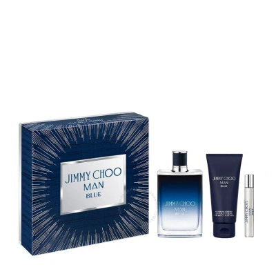 Jimmy Choo Men's Man Blue Gift Set Fragrances 3386460138369 In Black / Blue