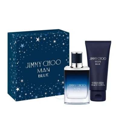 Jimmy Choo Men's Man Blue Gift Set Fragrances 3386460138376 In Black / Blue
