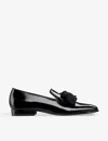 Jimmy Choo Foxley Patent Leather Loafers In Black