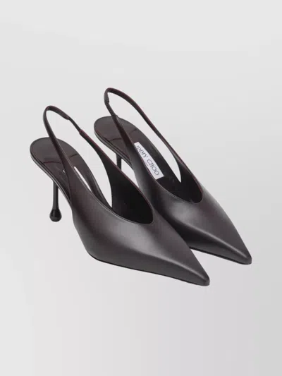 Jimmy Choo Merlot Pointed Toe Stiletto Pumps In Black