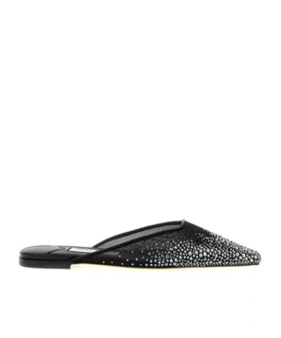Jimmy Choo Mesh Muller Shoes In Black