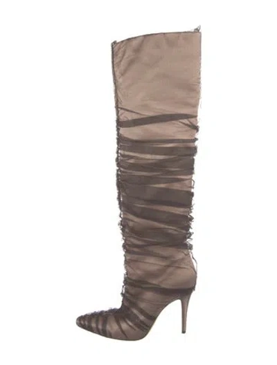 Pre-owned Jimmy Choo Mesh Slouch Boots
