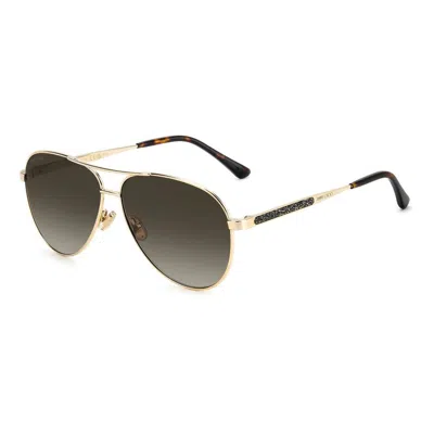 Jimmy Choo Metal Women's Sunglasses In Gold
