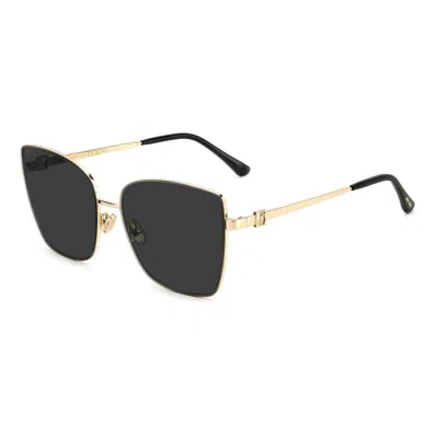 Jimmy Choo Metal Women's Sunglasses In Gold