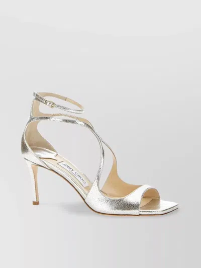 Jimmy Choo Metallic Finish Strappy High-heeled Sandals
