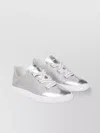 Jimmy Choo Shimmering Leather Sneakers Folding Heel