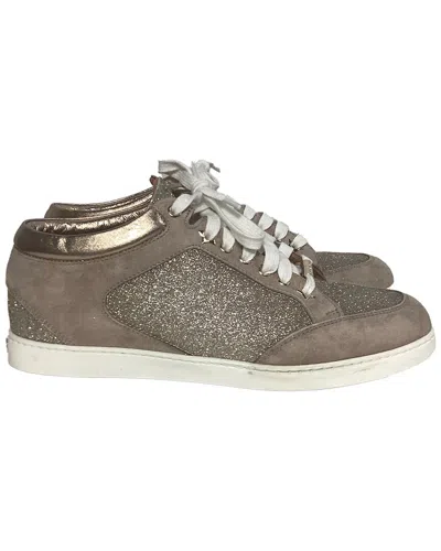 Jimmy Choo Miami Lace Up Suede Sneaker