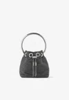 Jimmy Choo Bon Bon Mini Bucket Bag In Black