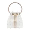 Jimmy Choo Womens Bon Bon Micro Pearl-embellished Satin Top-handle Bag Ivory In White