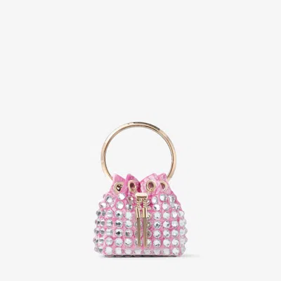 Jimmy Choo Micro Bon Bon In Light Magenta/light Gold
