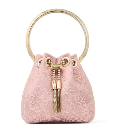 Jimmy Choo Micro Bon Bon Top-handle Bag In Pink