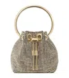 Jimmy Choo Micro Embellished Bon Bon Top-handle Bag In Gold