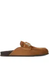 Jimmy Choo Milo Suede Slippers In Brown
