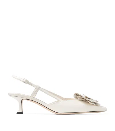 JIMMY CHOO MIMMI 50 LEATHER SLINGBACK MULES
