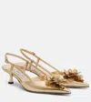 Jimmy Choo Mimmi Metallic Leather Kitten-heel Slingback Pumps In Multi